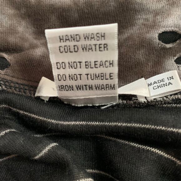 Feratelli Jacket Grey Black Button Front Top 3/4 Sleeve Women's S Artsy Boho - Picture 11 of 11